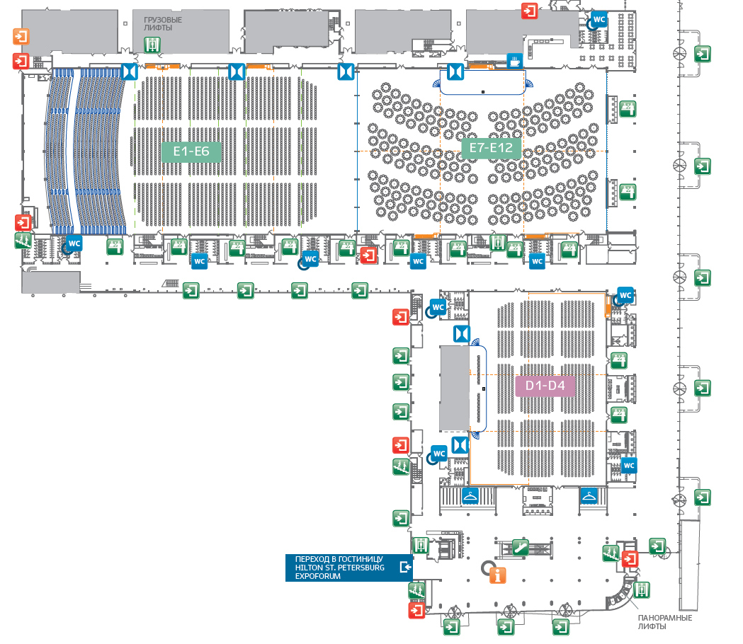 Экспофорум санкт петербург схема павильонов
